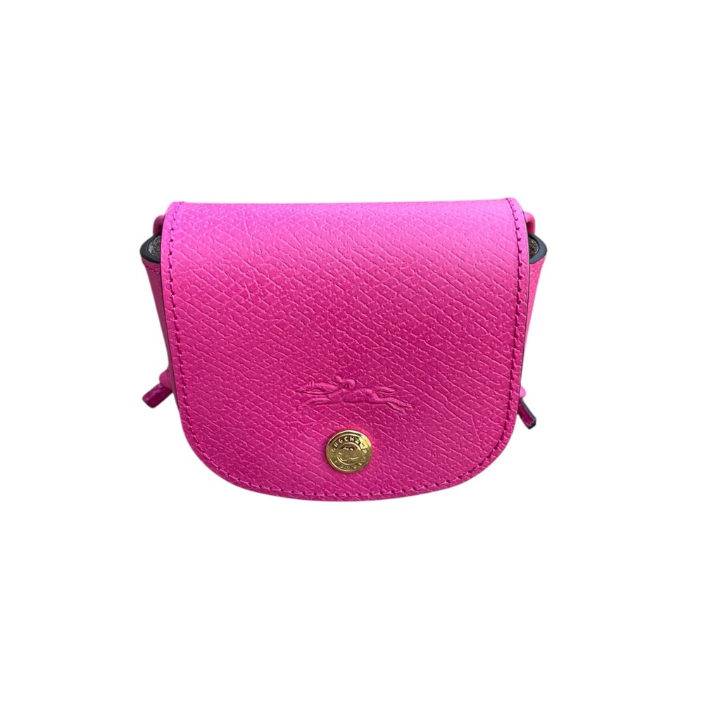 NWOT Longchamp Epure Leather Crossbody Coin Purse Candy Pink